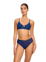 Modibodi Podprsenka Modibodi Intimates V Day V-Bralette Navy Chilli