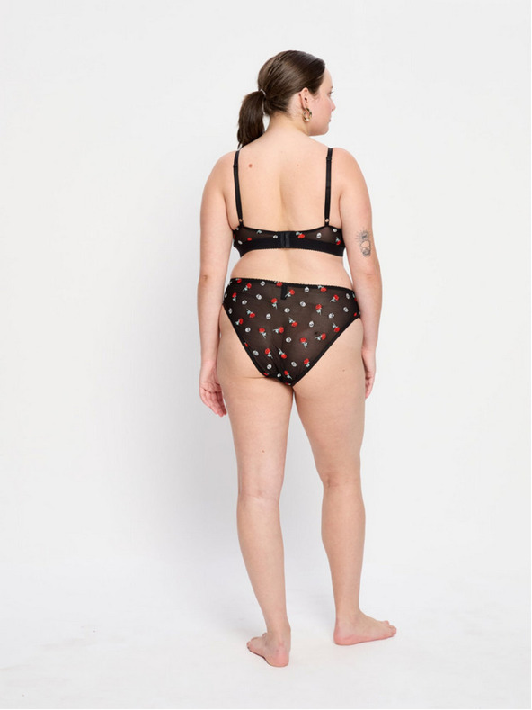 Modibodi Podprsenka Modibodi Intimates V Day Bralette Black Rose