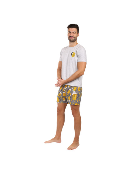 Lonka Pánske pyžamo Lonka viacfarebné (Koffing veľké pivo/tlač)