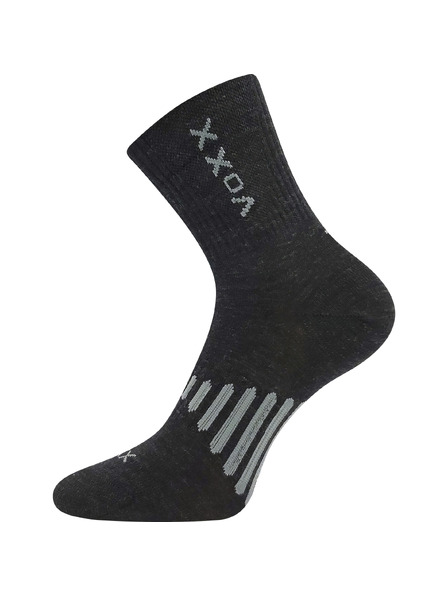 VoXX Ponožky Voxx merino vysoké tmavo sivé