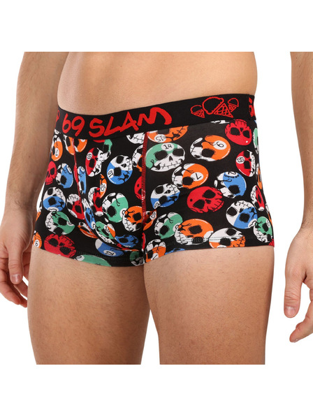 69slam Pánske boxerky 69SLAM SKULL ELIZAH bambusové viacfarebné