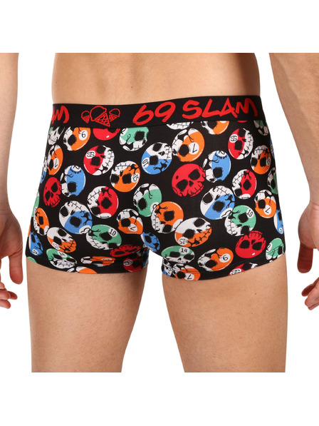 69slam Pánske boxerky 69SLAM SKULL ELIZAH bambusové viacfarebné
