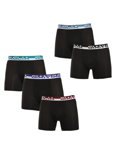 Gianvaglia Sada piatich - pánske boxerky Gianvaglia čierne