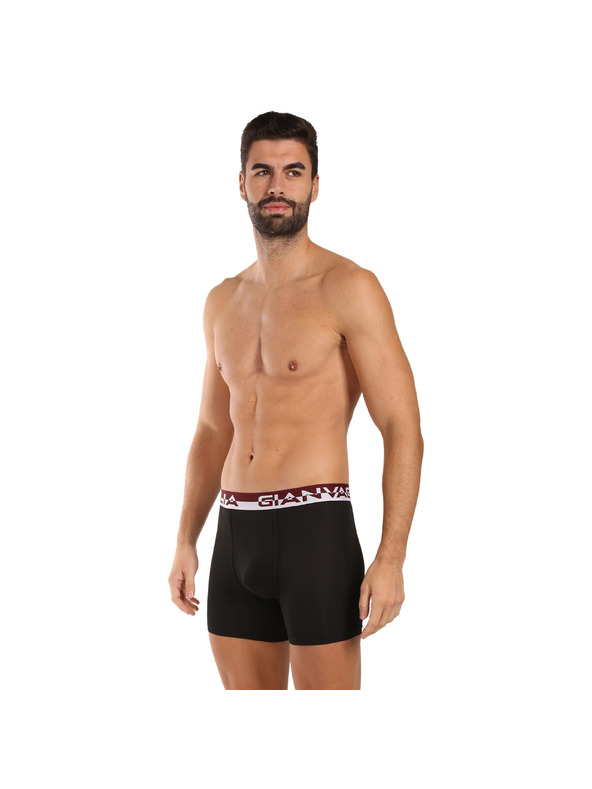 Gianvaglia Sada piatich - pánske boxerky Gianvaglia čierne