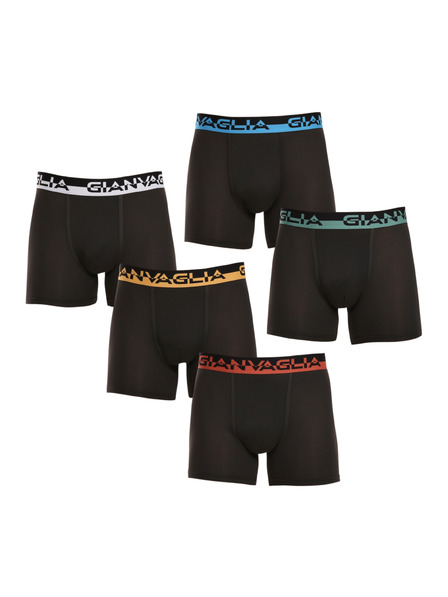 Gianvaglia Sada piatich - pánske boxerky Gianvaglia čierne