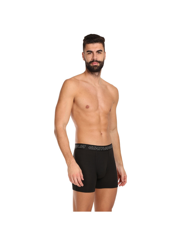 Gianvaglia Sada piatich - pánske boxerky Gianvaglia čierne