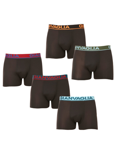 Gianvaglia Sada piatich - pánske boxerky Gianvaglia čierne