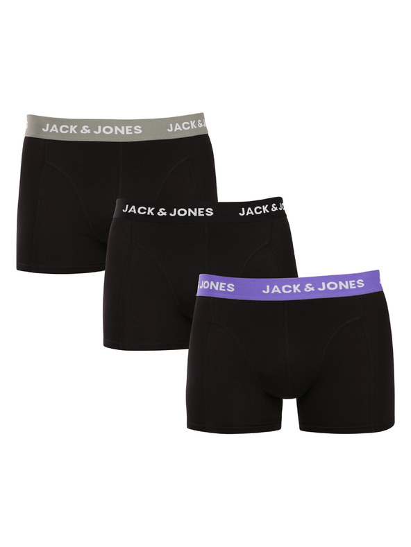 Jack & Jones Sada troch - pánske boxerky Jack and Jones čierne