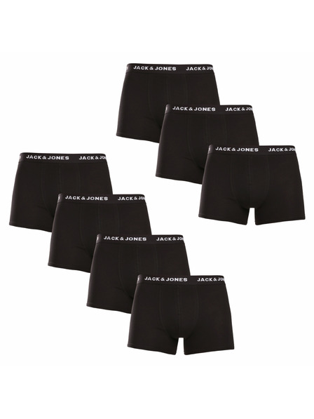 Jack & Jones Sada siedmich - pánske boxerky Jack and Jones čierne