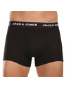 Jack & Jones Sada siedmich - pánske boxerky Jack and Jones čierne