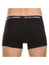 Jack & Jones Sada siedmich - pánske boxerky Jack and Jones čierne