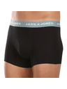 Jack & Jones Sada siedmich - pánske boxerky Jack and Jones čierne