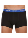 Jack & Jones Sada siedmich - pánske boxerky Jack and Jones čierne
