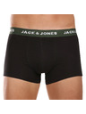 Jack & Jones Sada siedmich - pánske boxerky Jack and Jones čierne