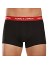 Jack & Jones Sada siedmich - pánske boxerky Jack and Jones čierne