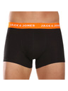 Jack & Jones Sada siedmich - pánske boxerky Jack and Jones čierne