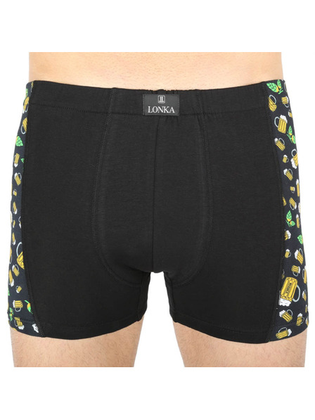 Lonka Pánske boxerky Lonka čierne (Kamil pivo malé)