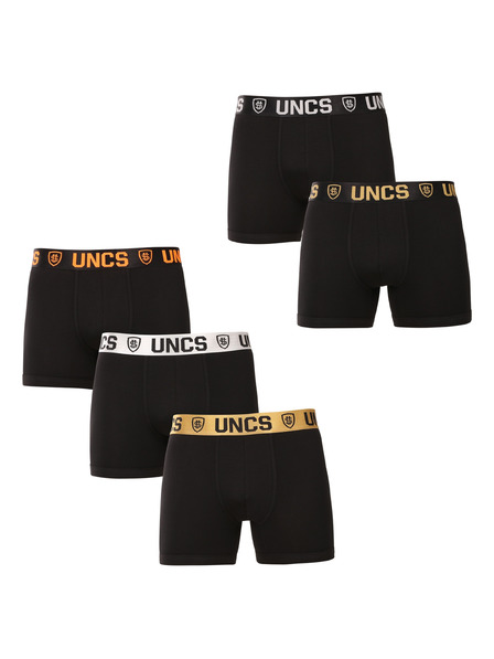 UNCS Sada piatich - pánske boxerky UNCS čierne