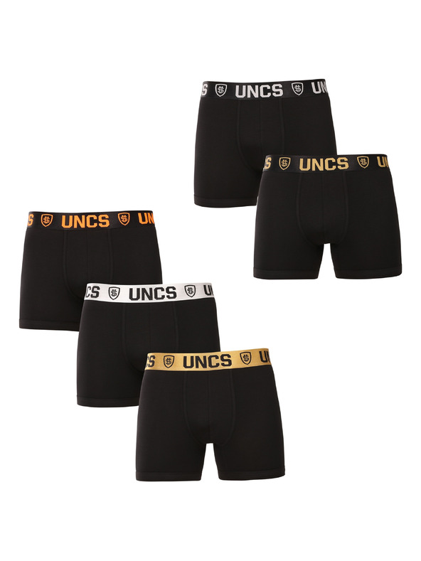 UNCS Sada piatich - pánske boxerky UNCS čierne