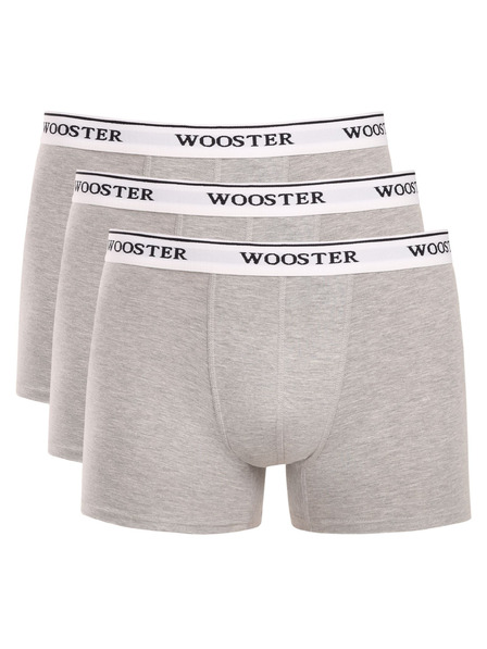 Wooster Sada troch - pánske boxerky Wooster sivé