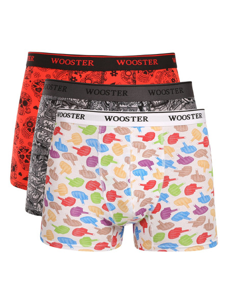 Wooster Sada troch - pánske boxerky Wooster viacfarebné