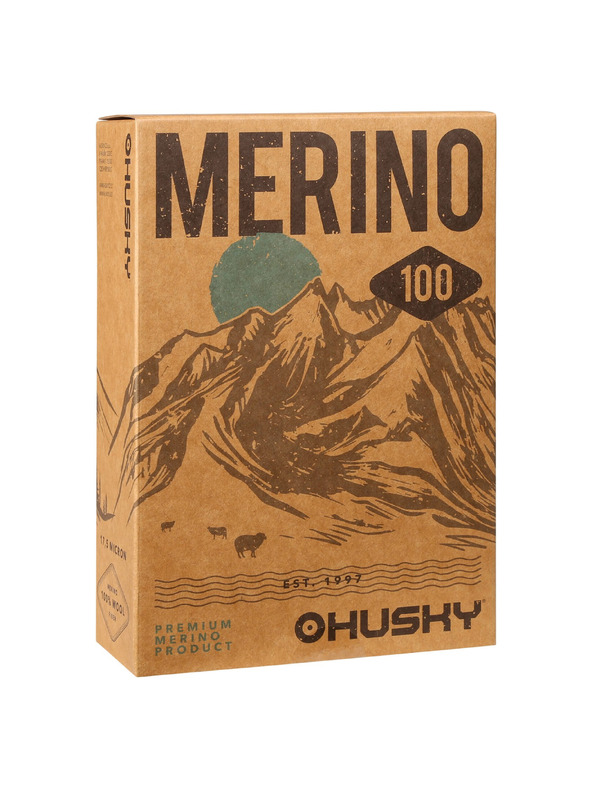 HUSKY Pánske termo spodky HUSKY MERCIE merino čierne