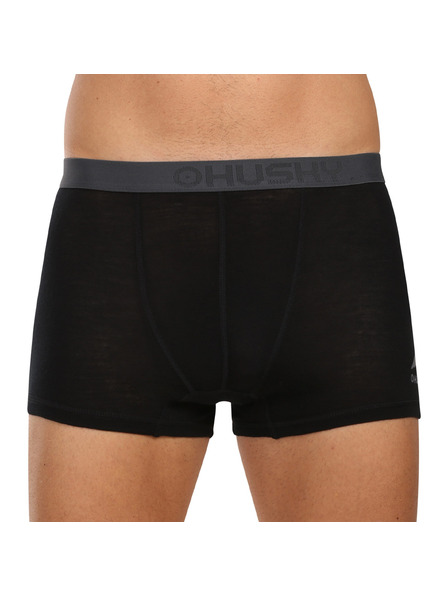 HUSKY Pánske boxerky HUSKY MEX merino čierne