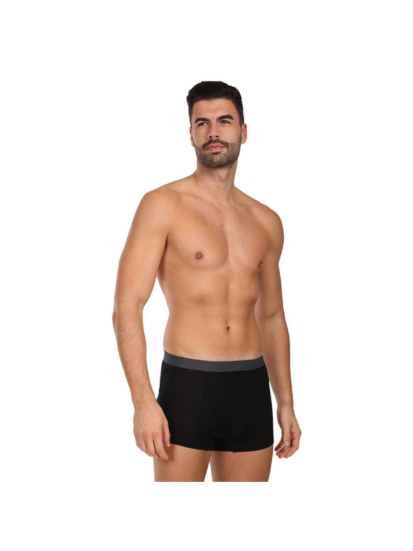 HUSKY Pánske boxerky HUSKY MEX merino čierne