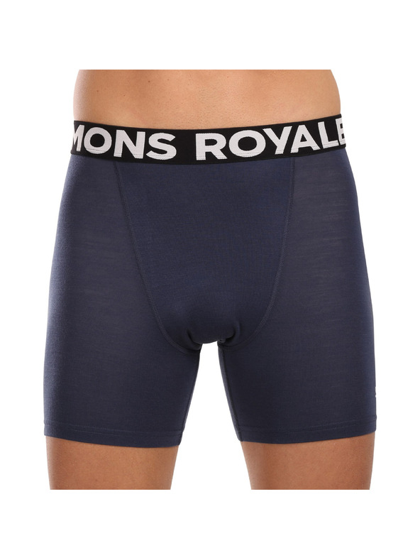 Mons Royale Pánske boxerky Mons Royale merino modré