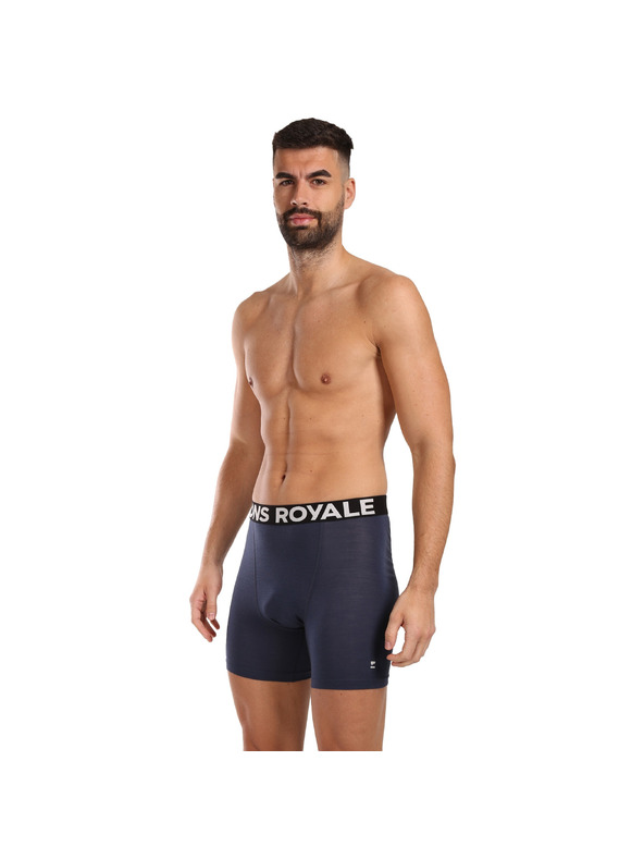 Mons Royale Pánske boxerky Mons Royale merino modré