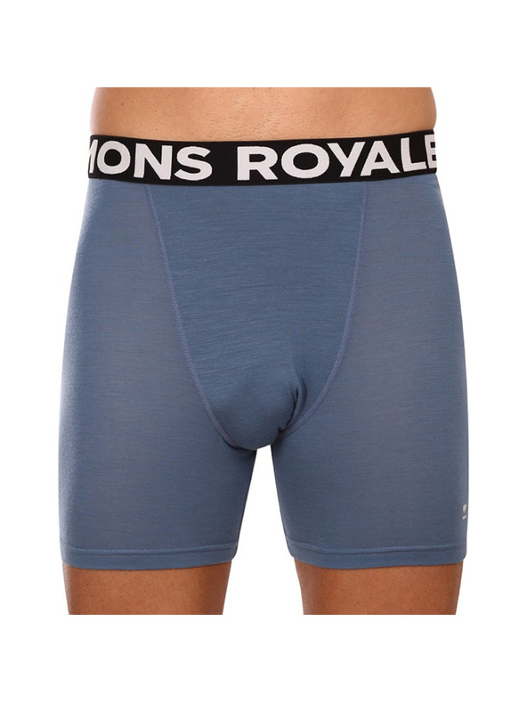 Mons Royale Pánske boxerky Mons Royale merino modré