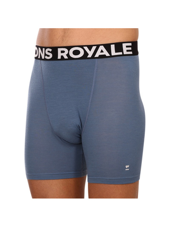 Mons Royale Pánske boxerky Mons Royale merino modré