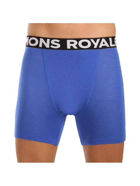 Mons Royale Pánske boxerky Mons Royale merino modré