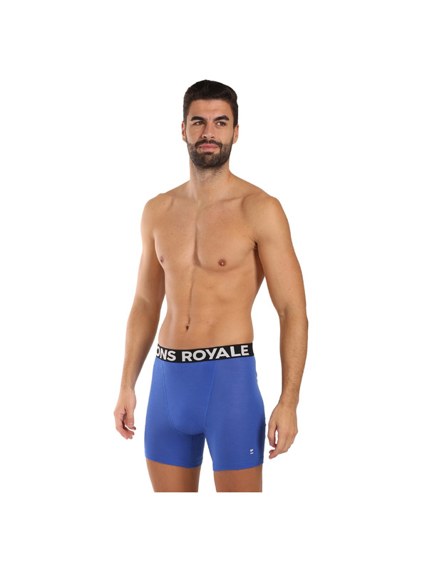 Mons Royale Pánske boxerky Mons Royale merino modré