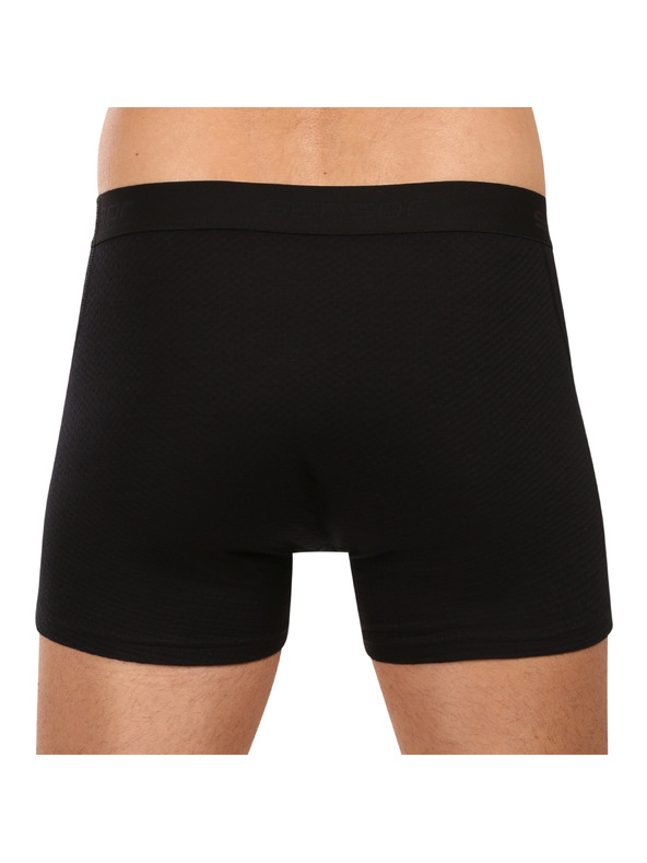Sensor Pánske boxerky Sensor DF merino čierne