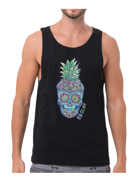 69slam Pánske tielko 69SLAM PINE SKULL BLACK