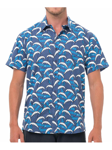 69slam Pánska košeľa 69SLAM BATIK WAVE
