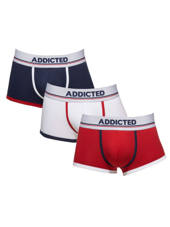 ADDICTED Sada troch - pánske boxerky Addicted viacfarebné