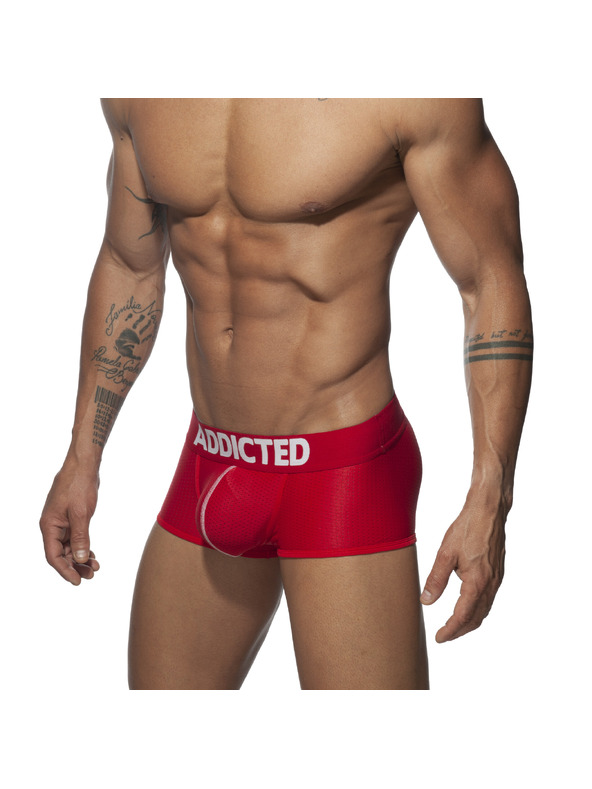 ADDICTED Pánske boxerky Addicted červené push up