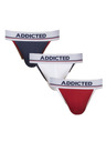 ADDICTED Sada troch - pánska tanga Addicted viacfarebné