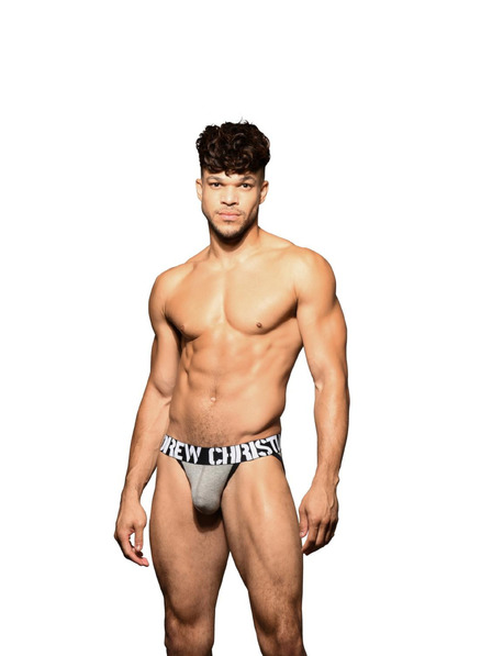 Andrew Christian Pánske jocksy Andrew Christian sivé DOORBUSTER!