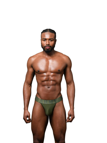 Andrew Christian Pánske jocksy Andrew Christian zelené ALMOST NAKED Military
