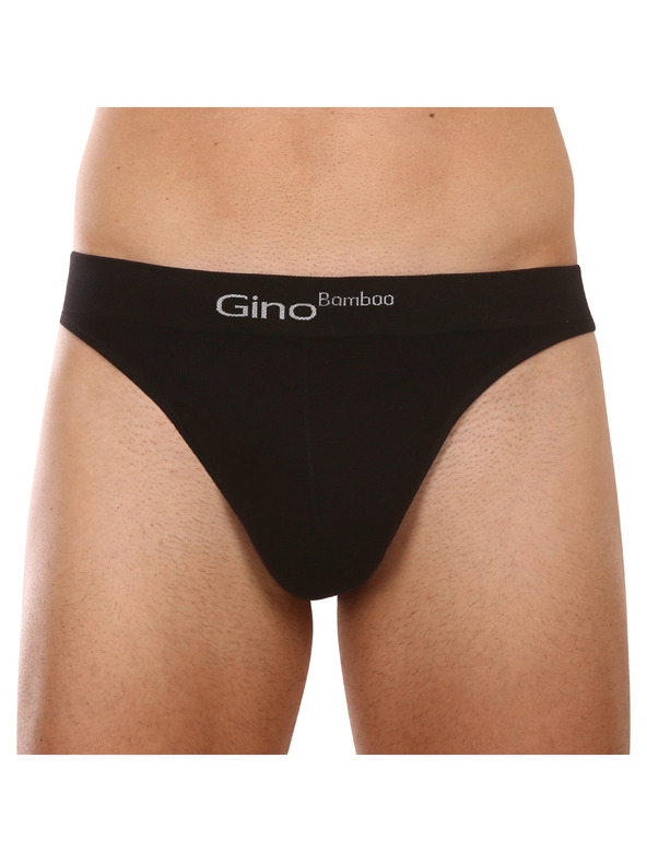 gino Pánske tanga Gino čierne