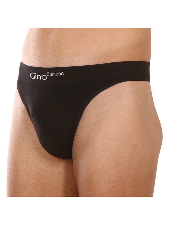 gino Pánske tanga Gino čierne