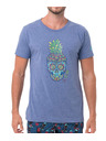 69slam Pánske tričko 69SLAM PINE SKULL BLUE