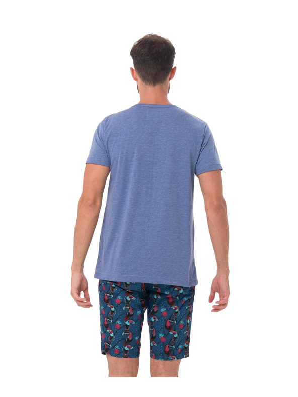 69slam Pánske tričko 69SLAM PINE SKULL BLUE