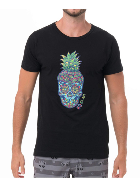69slam Pánske tričko 69SLAM PINE SKULL BLACK