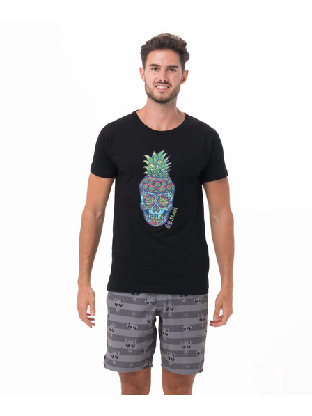 69slam Pánske tričko 69SLAM PINE SKULL BLACK