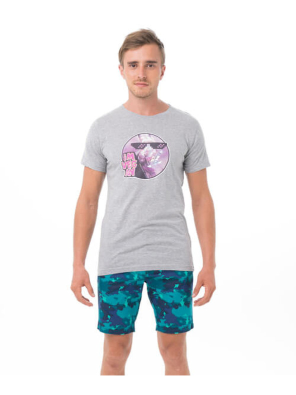 69slam Pánske tričko 69SLAM VEGAN RABBIT GREY