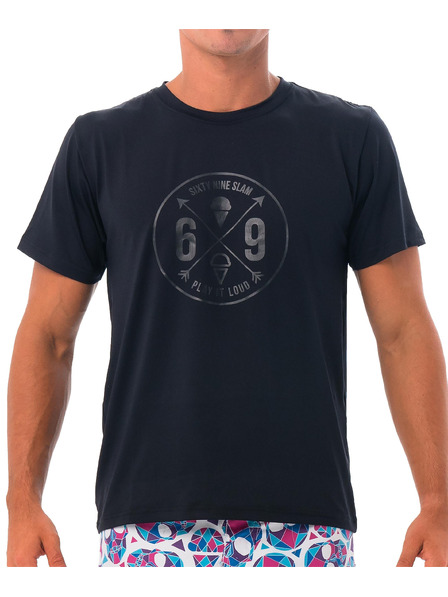 69slam Pánske tričko 69SLAM CROSS BLACK UPF +30